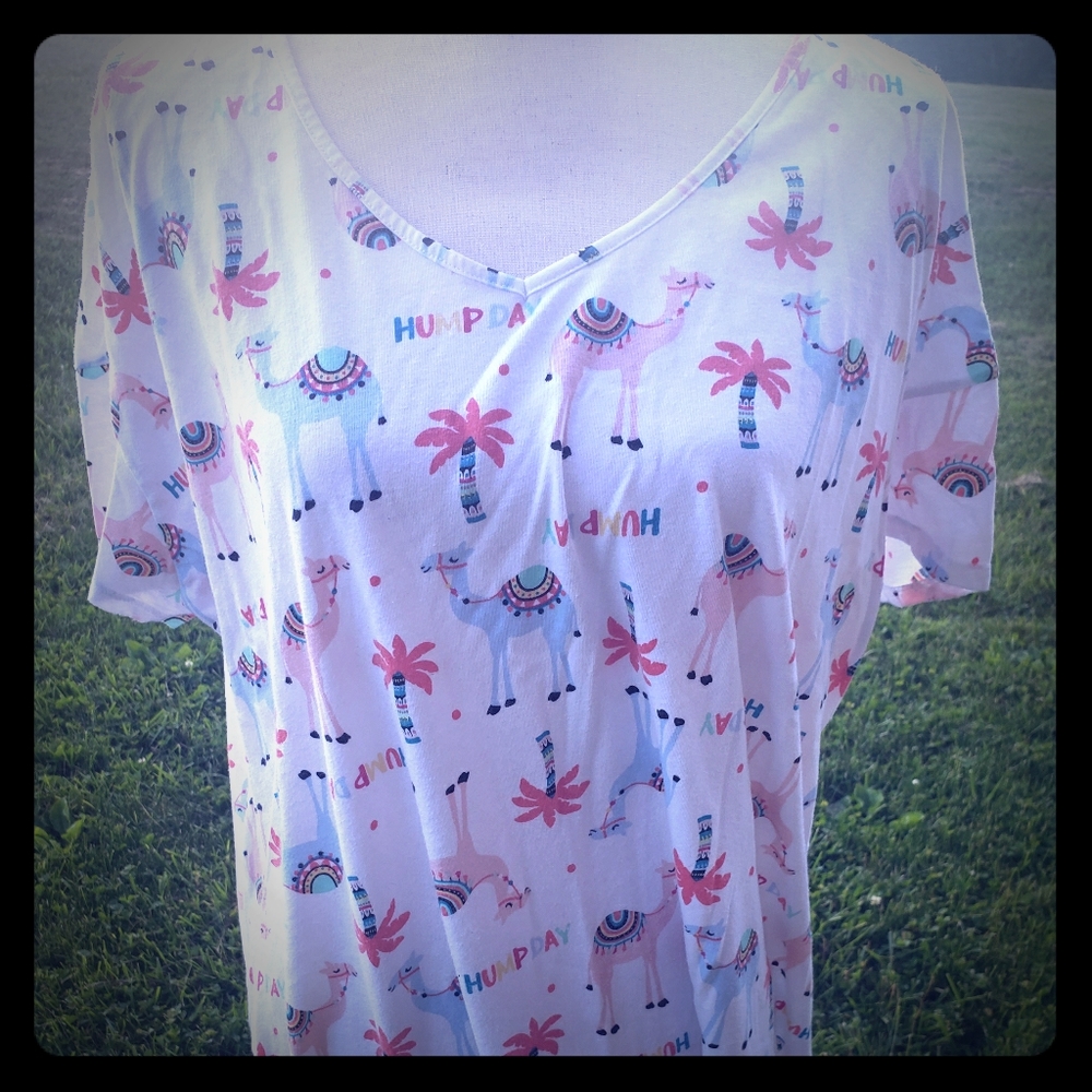 NWT 3x  Camel Palm Tree Hump Day Nighthown